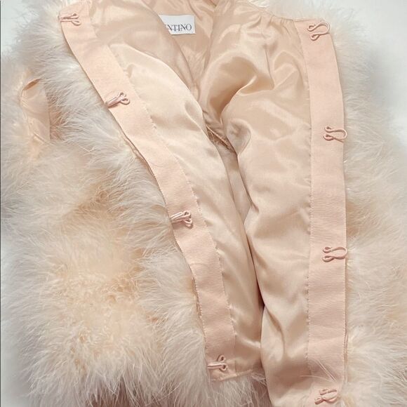 Red Valentino cropped feather vest size 40 - Picture 6 of 11